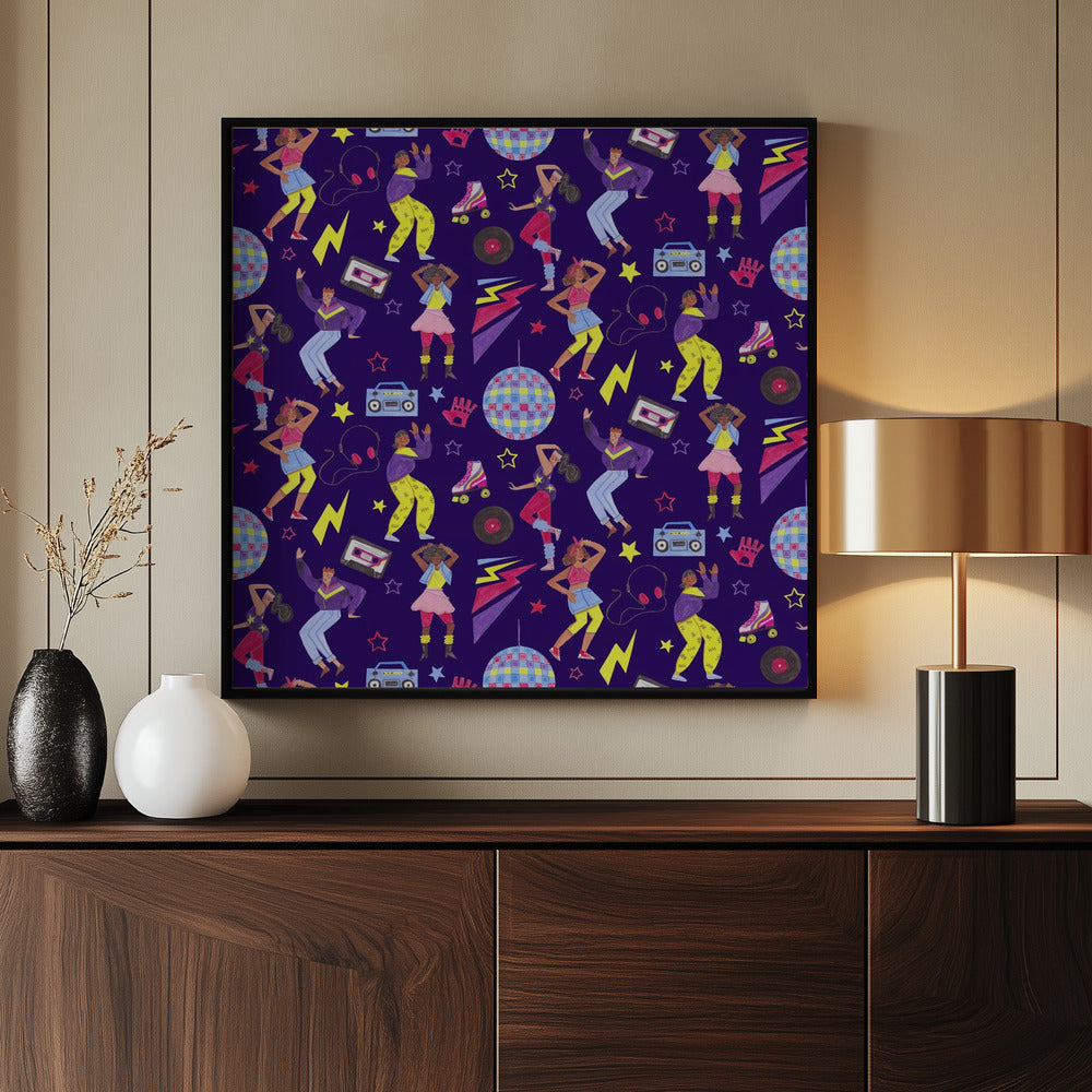 Disco Dancing Poster