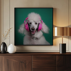 Dj Poodle Poster