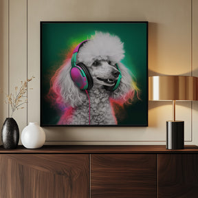 Party Poodle Poster