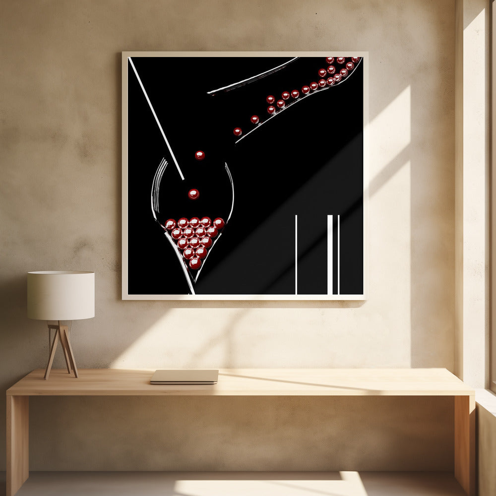 Straw ..Fork..and Marble Poster