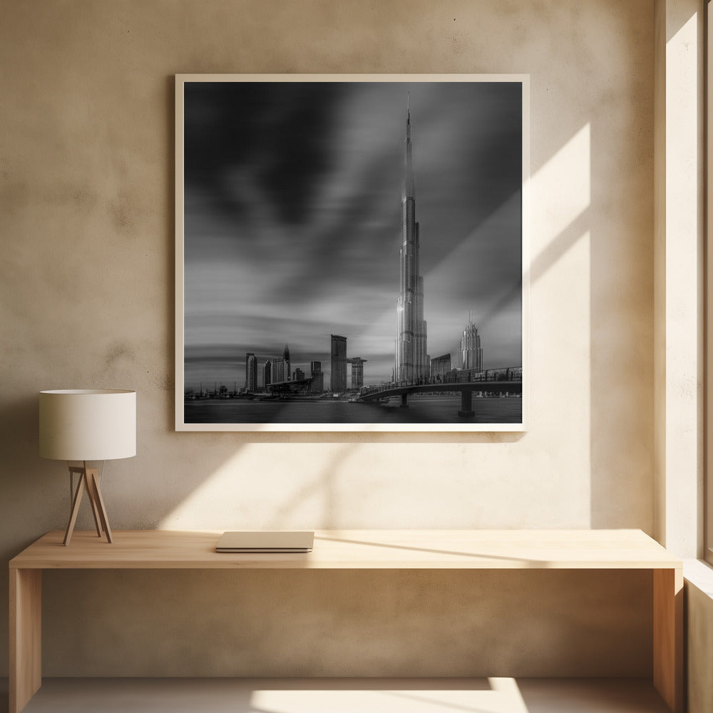 Dubai Downtown Cityscape, Dubai, UAE. Poster