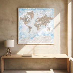 Ghada world map Poster