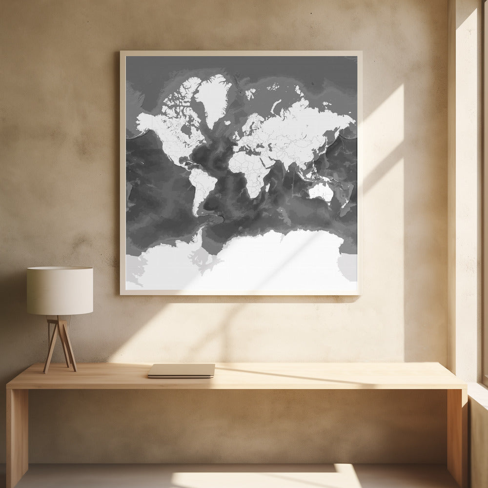 Olson world map Poster