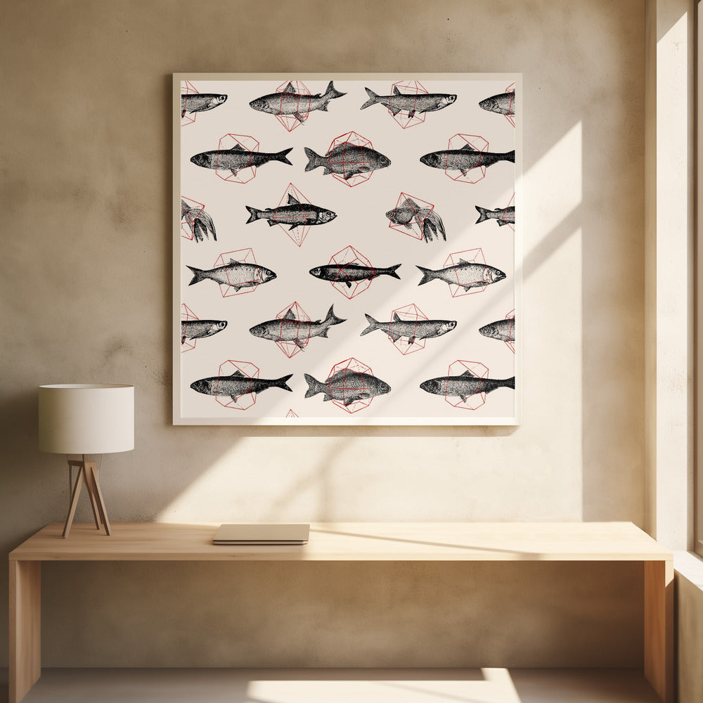 Fish In Geometrics Nº1 Poster