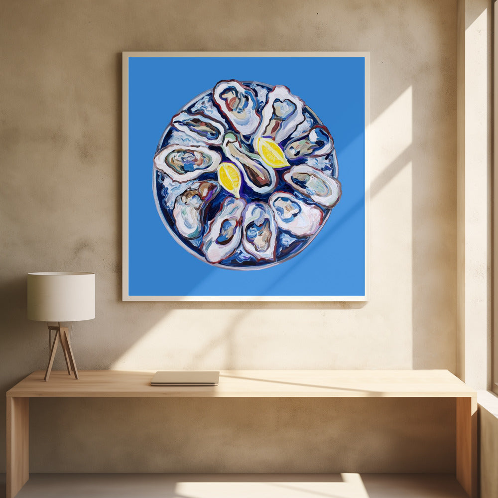 Plate of Oysters Poster