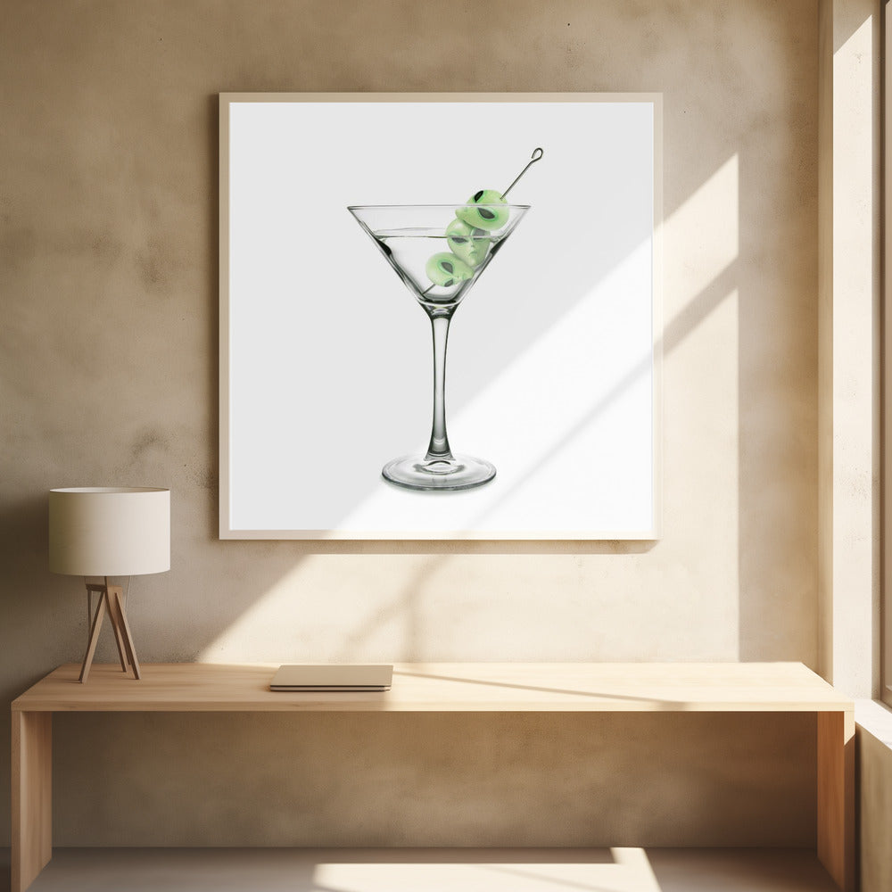 UFO Martini Poster