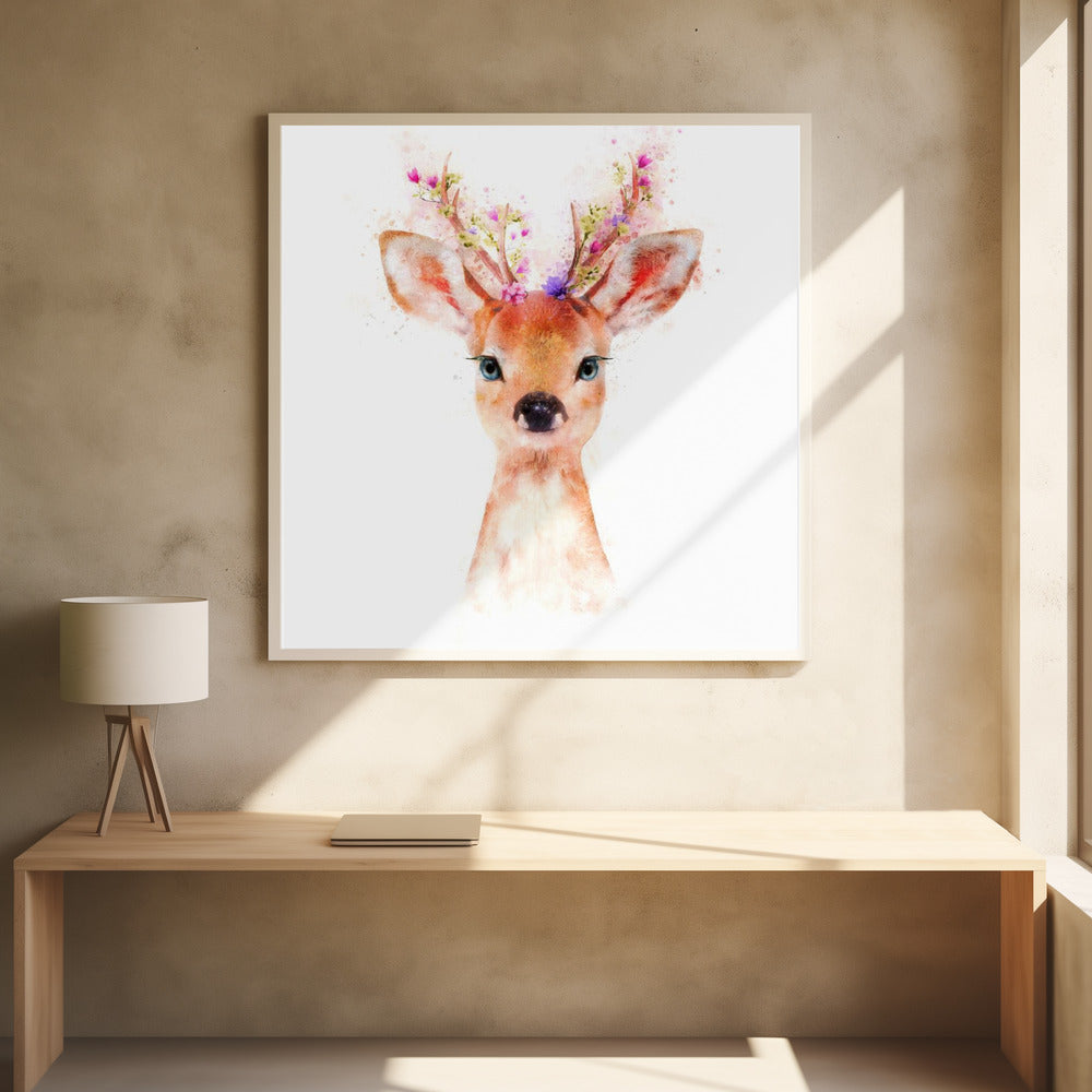 Baby Deer Poster