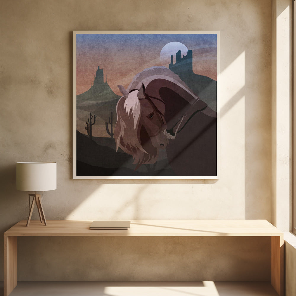 Cowboy Horse Poster