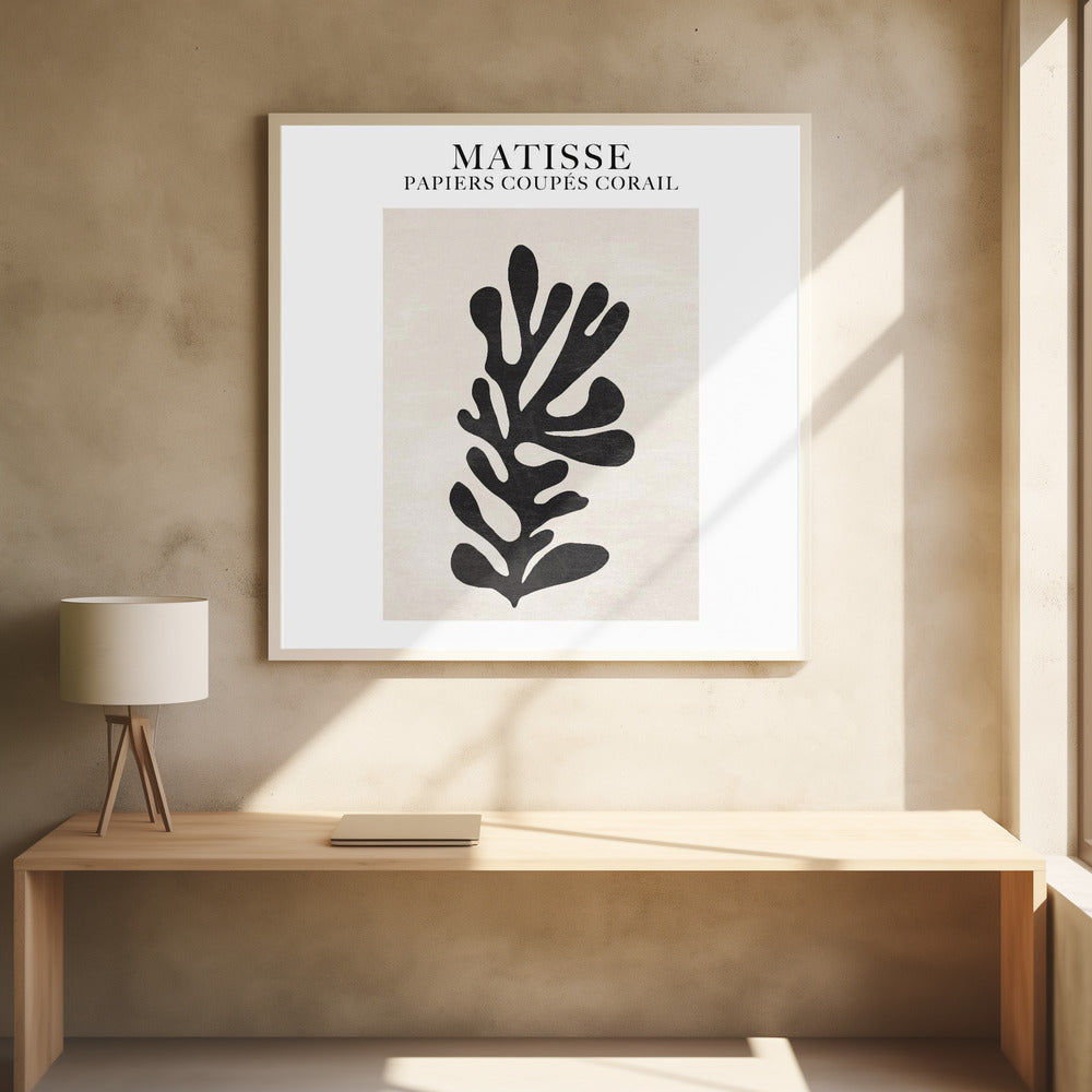 Light   Papier Découpé Coral Copy Poster