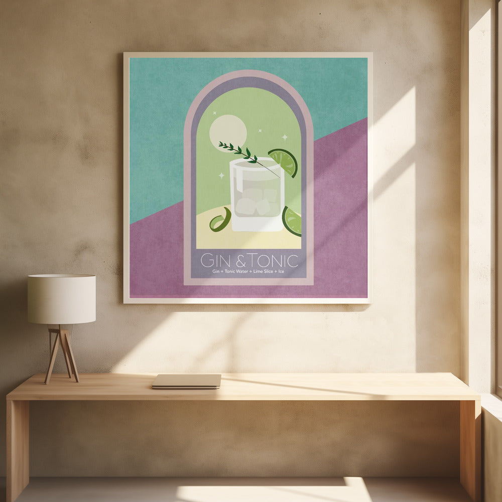 Kokteyl Gin Tonic Poster