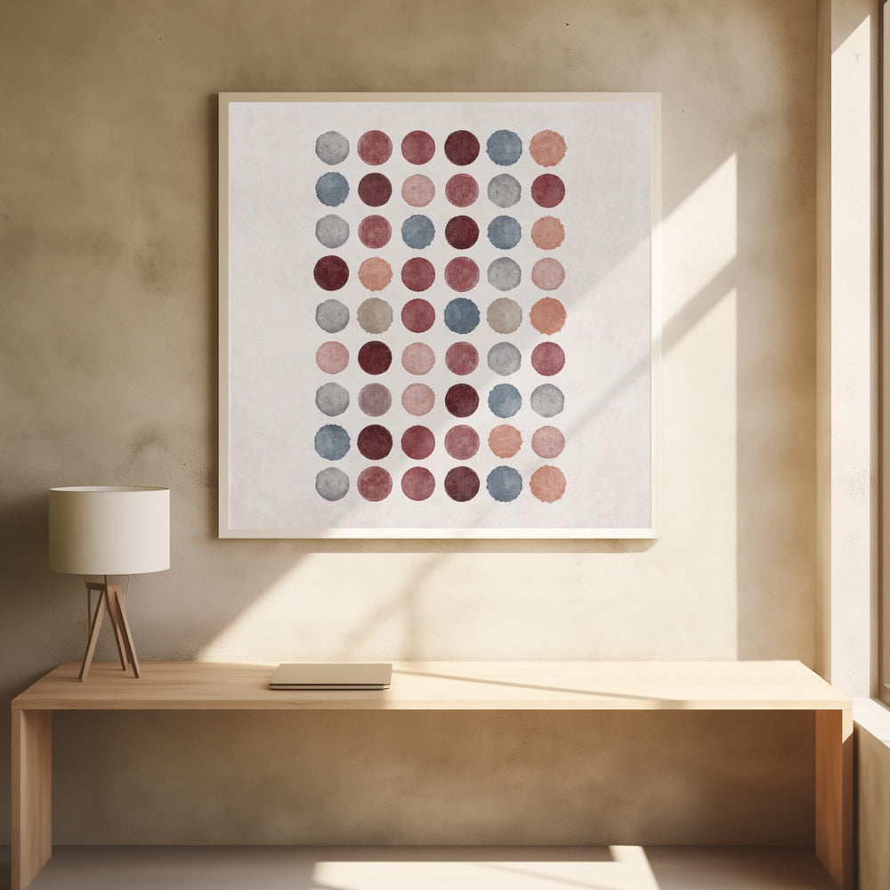 Watercolor Dots Poster