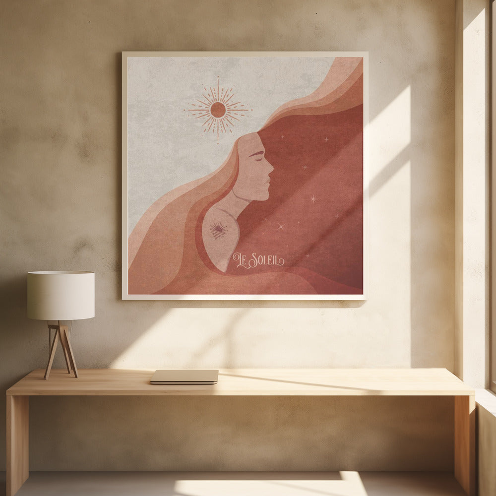 Sun Man Terracotta Soleil Poster