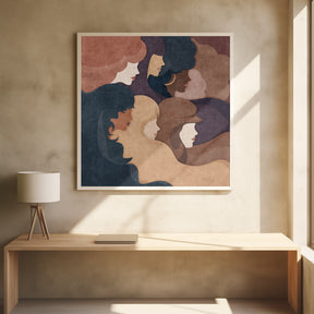 Abstract Women Poster