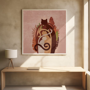 Cat Gang Boho Poster