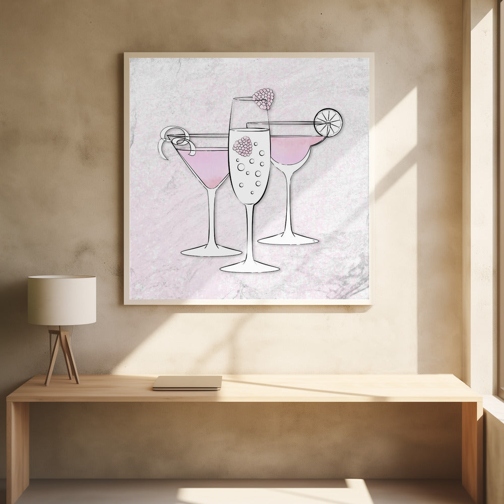 Pink Drinks Poster