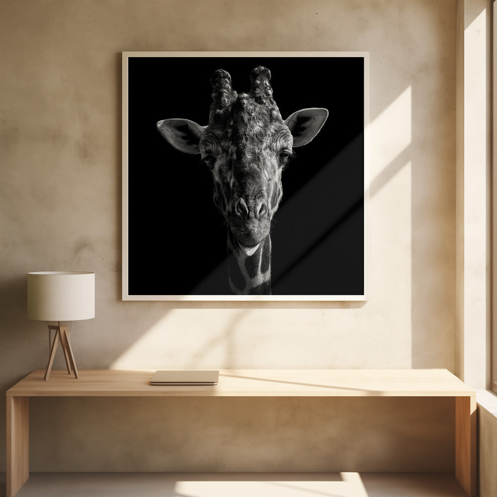 Cheeky Giraffe Poster