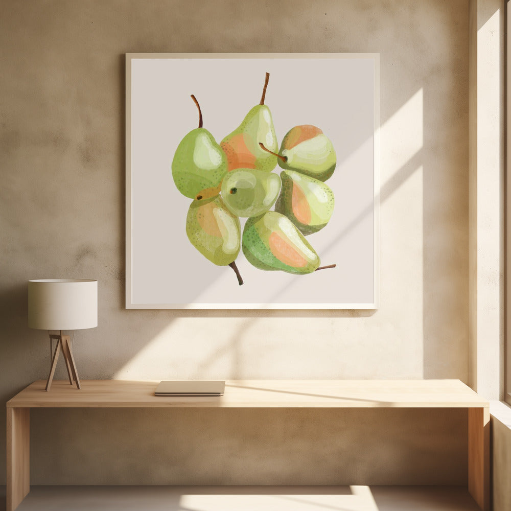 Seven pears Poster