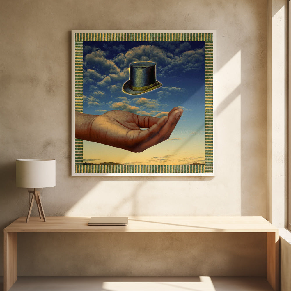 FLOATING HAT Poster