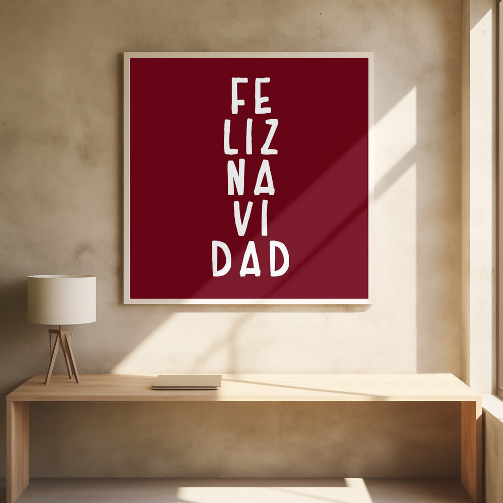 Simple feliz Navidad Poster