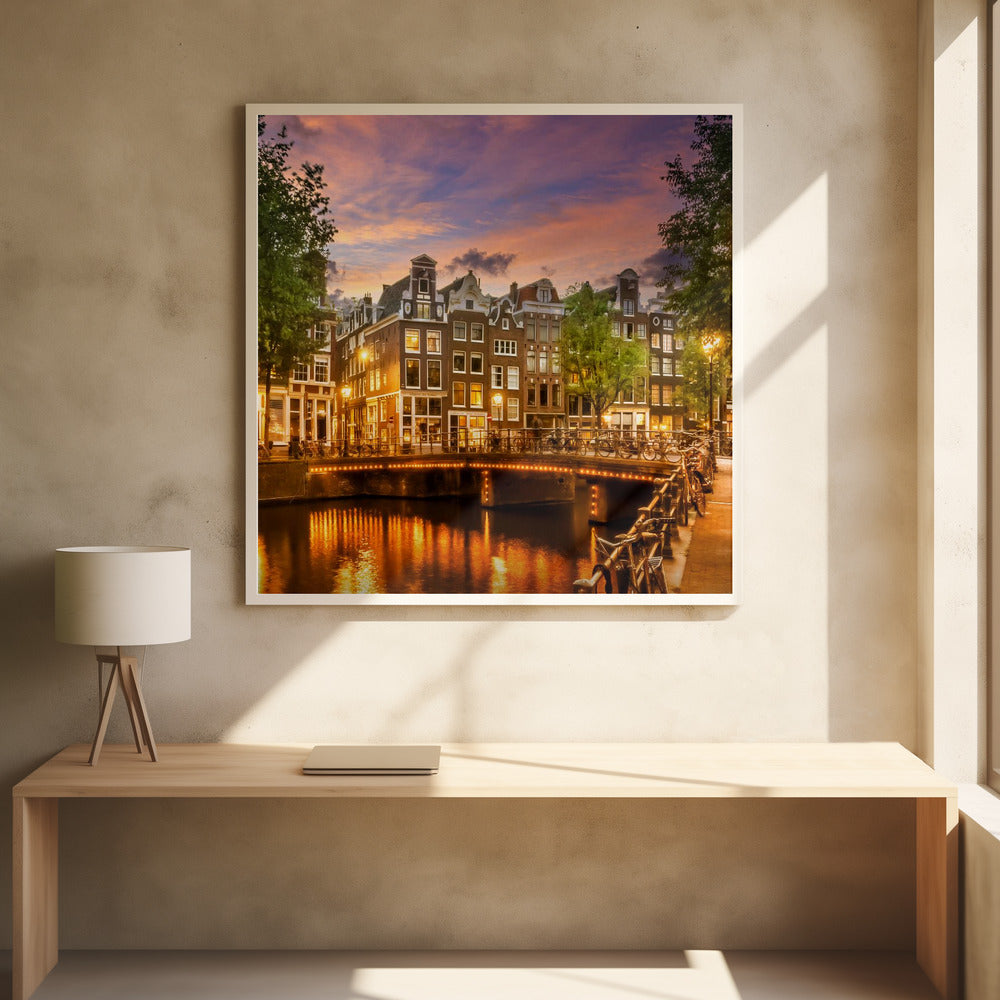 AMSTERDAM Idyllic impression from Singel Poster