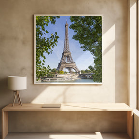 PARIS Eiffel Tower &amp; River Seine Poster