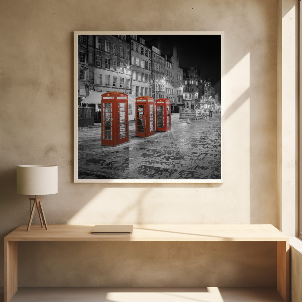 Evening impression of the Royal Mile in Edinburgh - Colorkey Poster