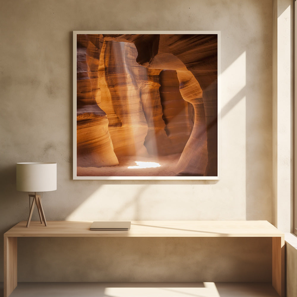 ANTELOPE CANYON Lightbeam Poster