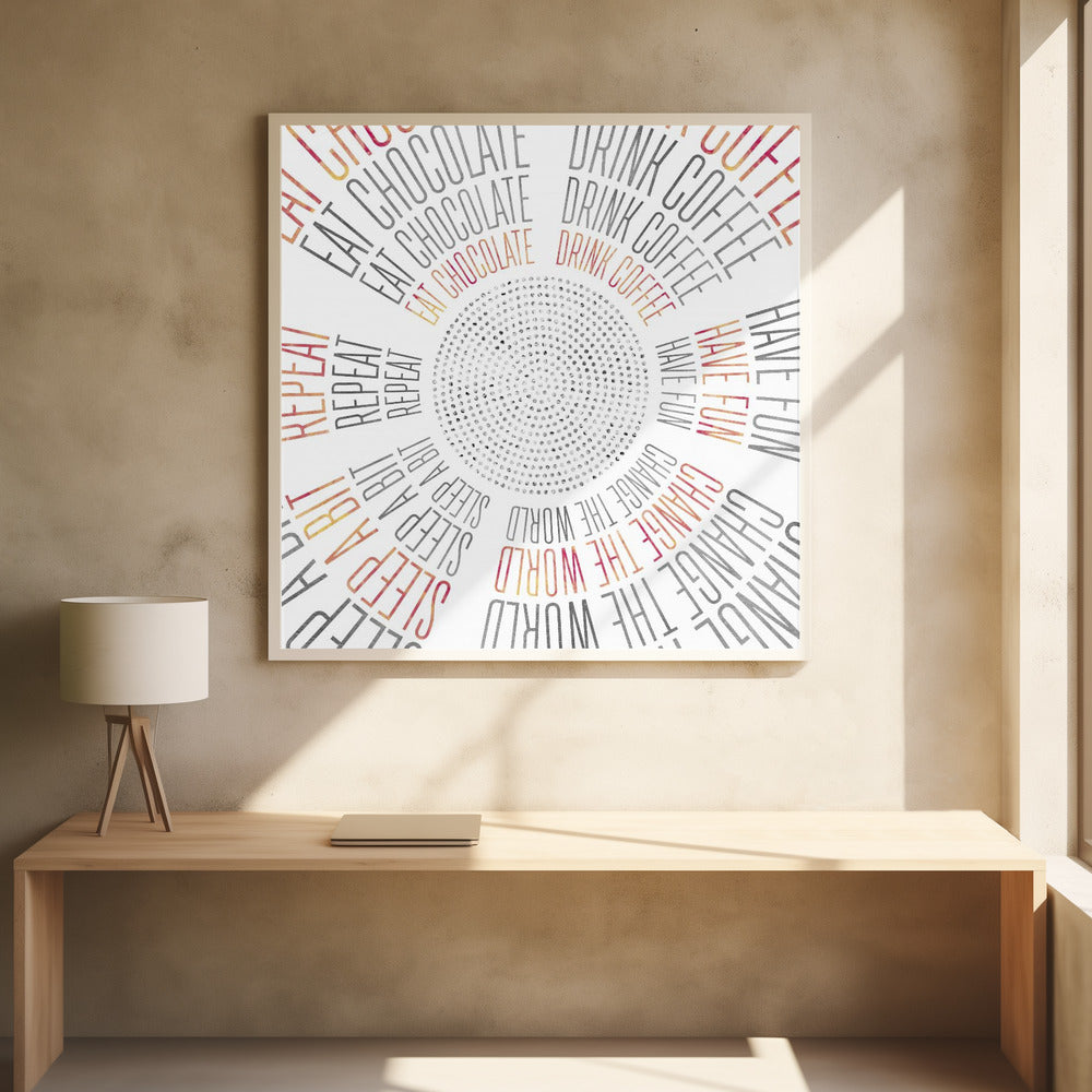 GRAPHIC ART Life Circles Poster