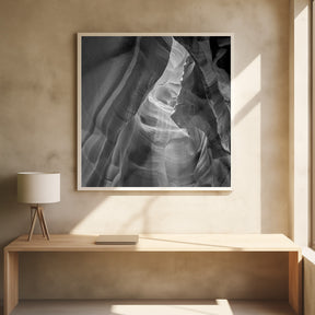 MONOCHROME ANTELOPE CANYON Daylight Poster