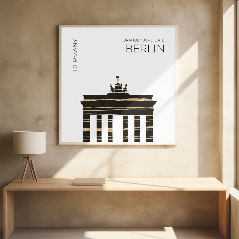 Urban Art BERLIN Brandenburg Gate Poster