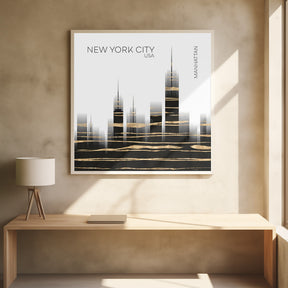 Urban Art NYC Skyline Poster