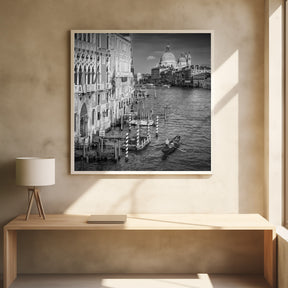 VENICE Canal Grande &amp; Santa Maria della Salute - monochrome Poster