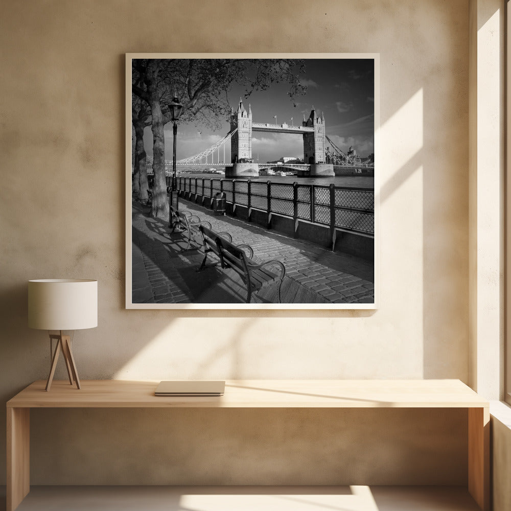 LONDON Thames Riverside &amp; Tower Bridge Poster