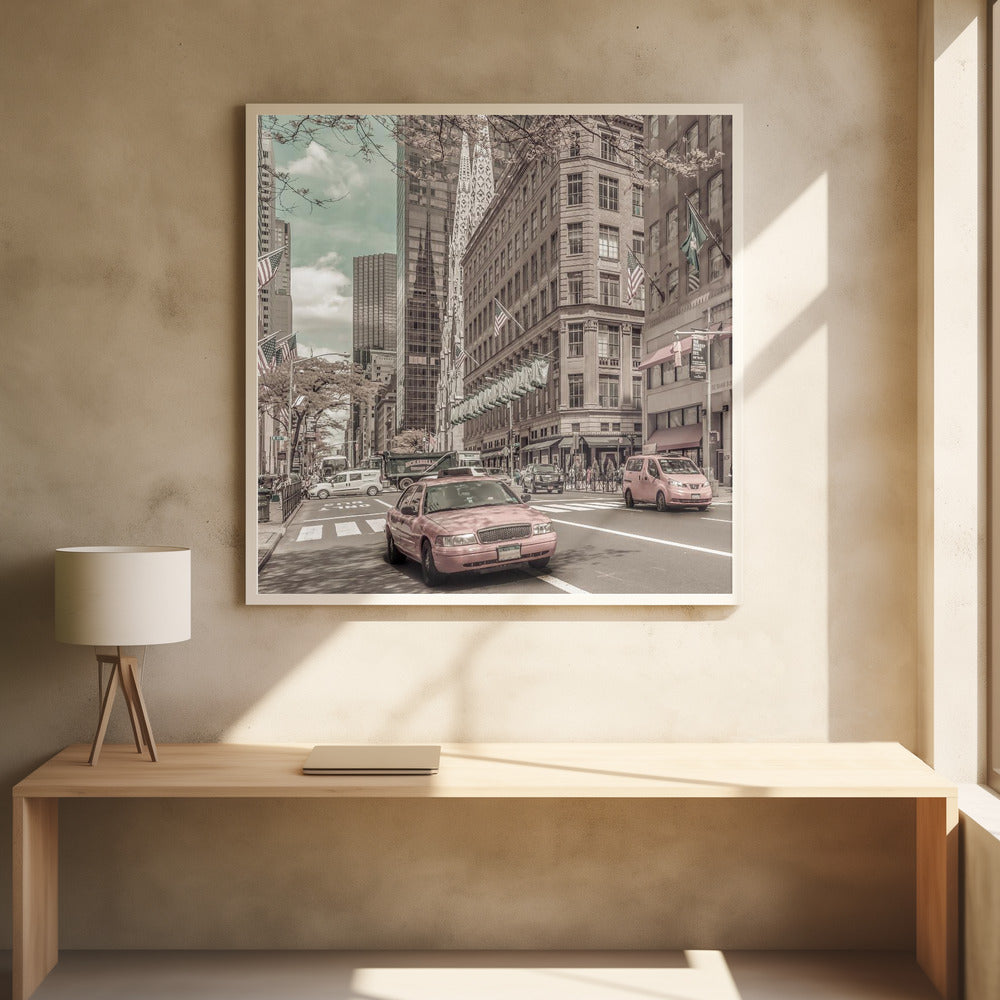 MANHATTAN 5th Avenue | urban vintage style Poster