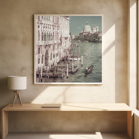 VENICE Canal Grande with Santa Maria della Salute | urban vintage style Poster