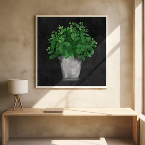 Plant love black Poster