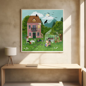 Summerday in the garden Poster