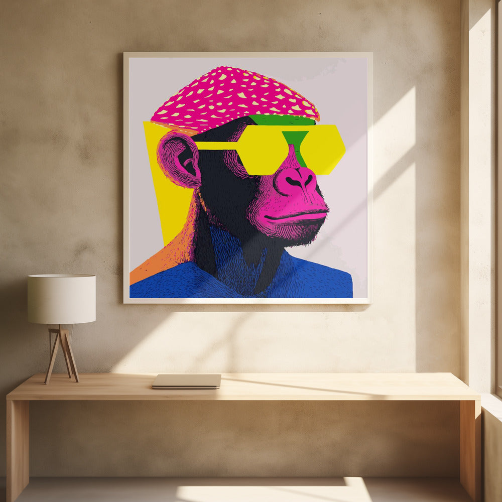 Cool Monkey Poster