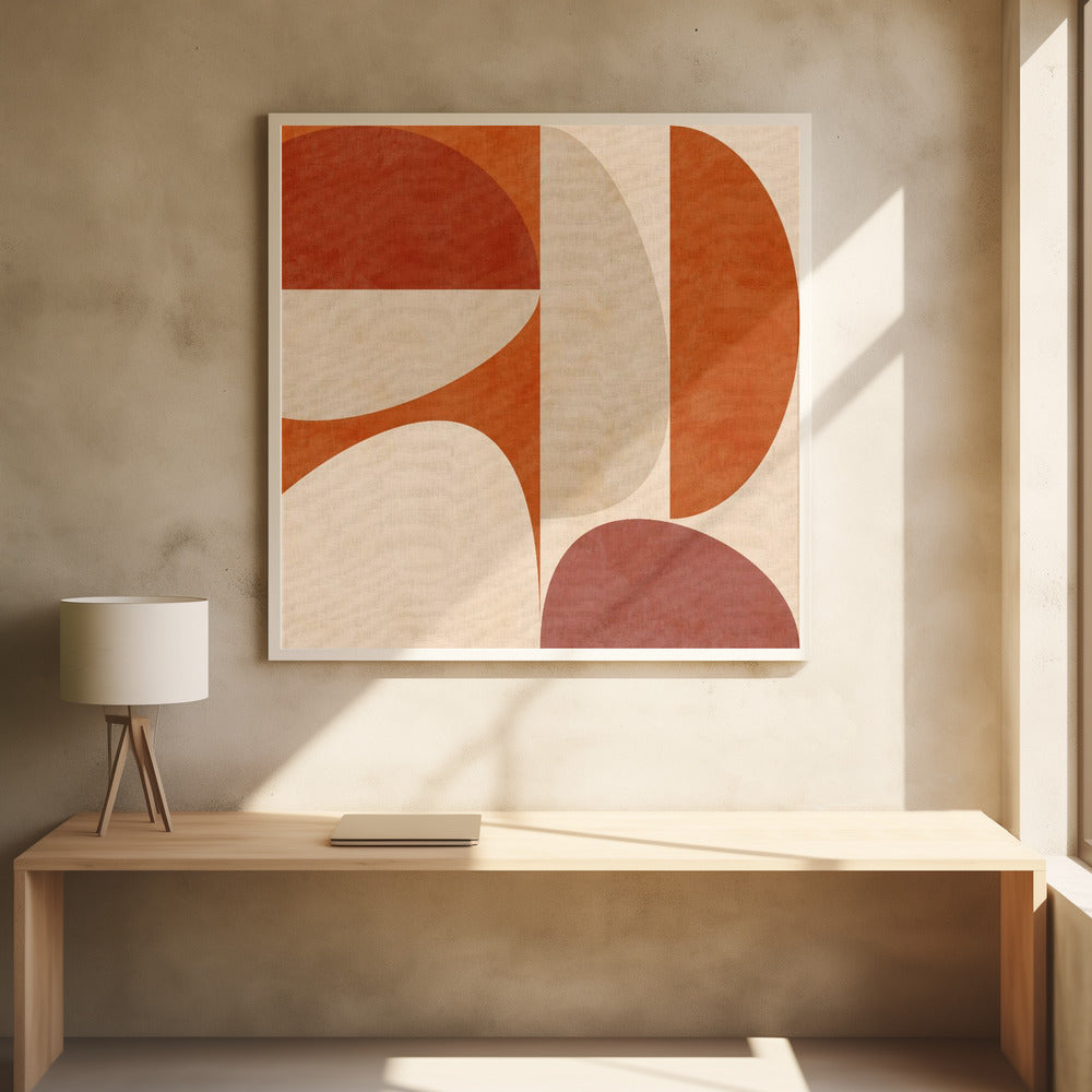 Autumn Mid Century Earthy 4 Poster