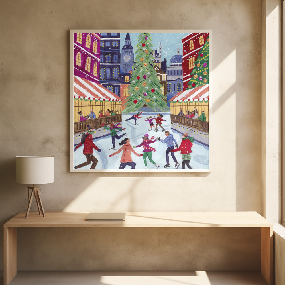 Skating in London Poster