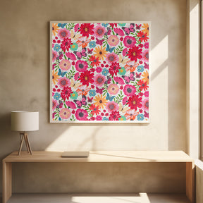 Bright floral Poster