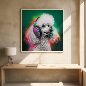 Party Poodle Poster