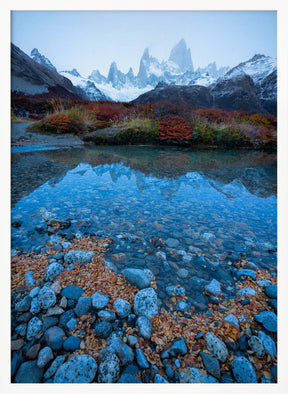 Blue Fitz Roy Poster