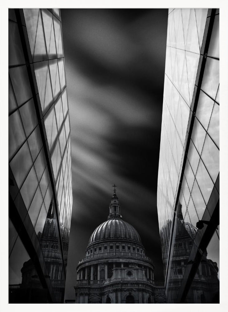 The St Paul's Cathedral in Reflection Poster