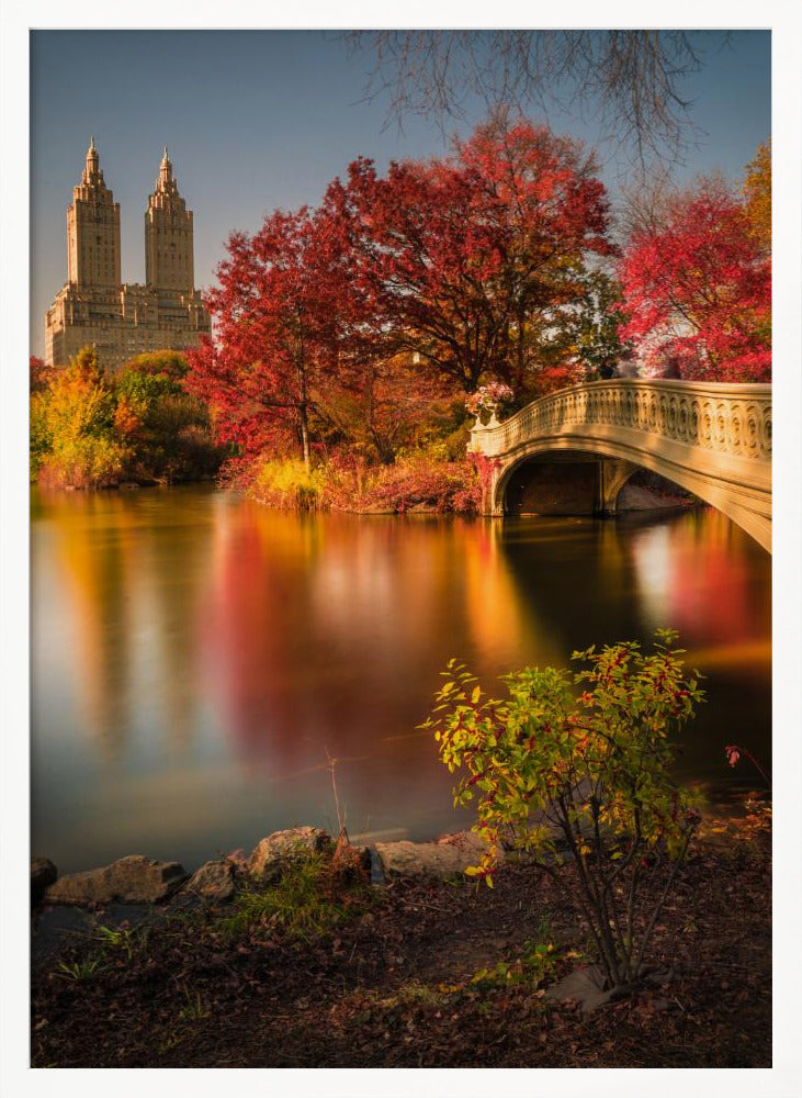 Fall in Central Park Poster