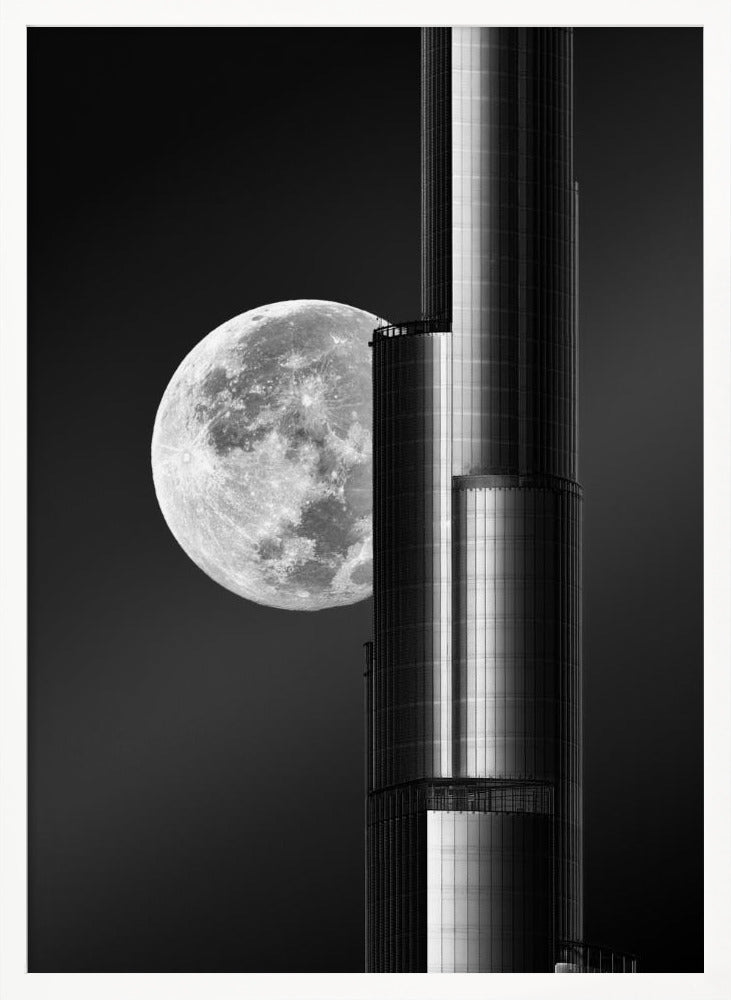 Super moon Burjkhalifa Poster