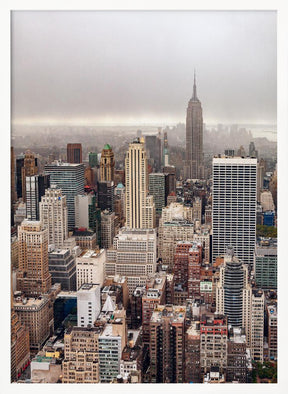 Foggy day in Manhattan Poster