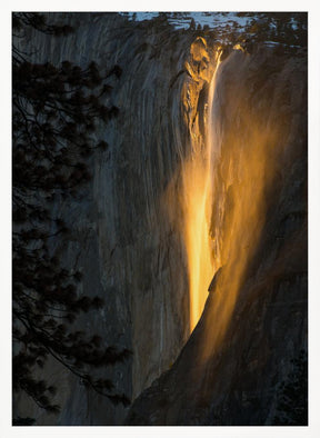 golden waterfall Poster