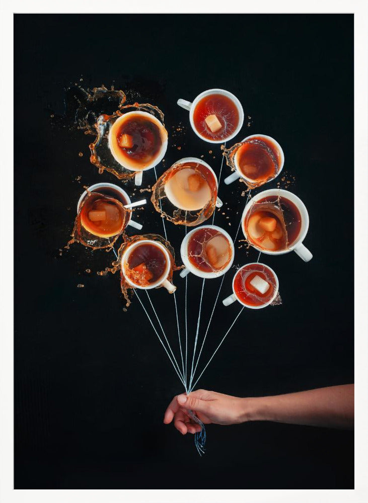 Coffee Balloons Poster