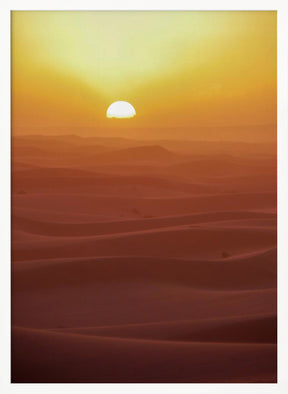 Sunset over Dunes Poster